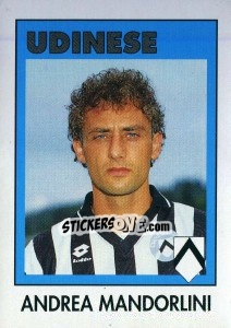 Cromo Andrea Mandorlini - Calcioflash 1993 - Euroflash