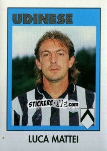 Sticker Luca Mattei - Calcioflash 1993 n. 314 - Euroflash