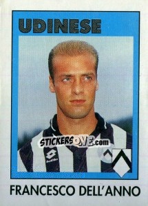 Sticker Francesco Dell'Anno - Calcioflash 1993 n. 315 - Euroflash