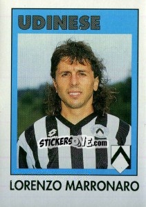 Sticker Lorenzo Marronaro - Calcioflash 1993 - Euroflash