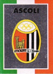 Figurina Scudetto Ascoli - Calcioflash 1993 - Euroflash