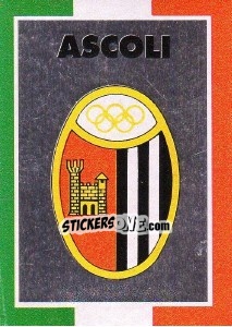 Figurina Scudetto Ascoli - Calcioflash 1993 n. SC19 - Euroflash