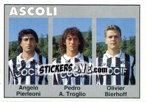 Figurina Angelo Pierleoni / Pedro A. Troglio / Oliver Bierhoff - Calcioflash 1993 - Euroflash