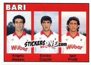Sticker Angelo Alessio / Enrico Cucchi / Igor Protti - Calcioflash 1993 - Euroflash