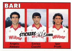 Sticker Angelo Alessio / Enrico Cucchi / Igor Protti - Calcioflash 1993 n. 327 - Euroflash