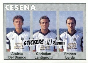Sticker Andrea Del Bianco / Christian Lantignotti / Franco Lerda - Calcioflash 1993 n. 336 - Euroflash