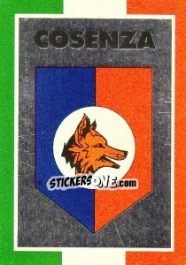 Figurina Scudetto Cosenza - Calcioflash 1993 - Euroflash