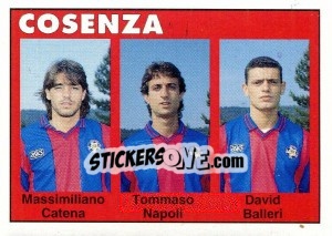 Cromo Massimiliano Catena / Tommaso Napoli / David Balteri - Calcioflash 1993 - Euroflash