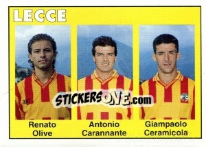 Sticker Renato Olive / Antonio Carannante / Giampaolo Ceramicola - Calcioflash 1993 n. 350 - Euroflash