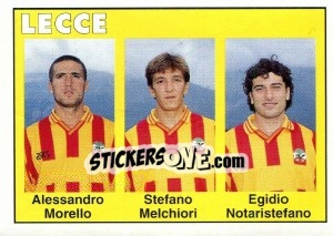 Sticker Alessandro Morello / Stefano Melchiori / Egidio Notaristefano - Calcioflash 1993 - Euroflash