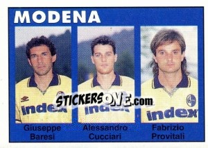 Sticker Giuseppe Baresi / Alessandro Cucciari / Fabrizio Provitali - Calcioflash 1993 n. 359 - Euroflash