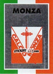 Cromo Scudetto Monza - Calcioflash 1993 - Euroflash