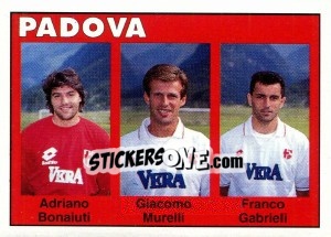 Sticker Adriano Bonaiuti / Giacomo Murelli / Franco Gabrieli - Calcioflash 1993 - Euroflash