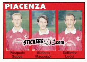 Cromo Pasquale Suppa / Stefano Maccoppi / Settimio Lucci - Calcioflash 1993 - Euroflash