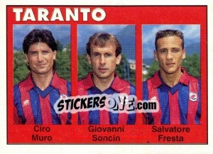 Sticker Ciro Muro / Giovanni Soncin / Salvatore Fresta - Calcioflash 1993 n. 388 - Euroflash