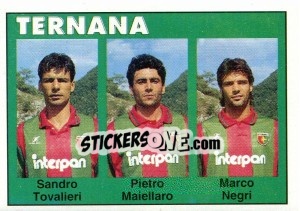 Sticker Sandro Tovalieri / Pietro Maiellaro / Marco Negri - Calcioflash 1993 n. 392 - Euroflash