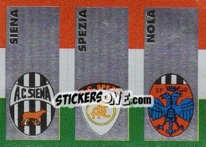 Cromo Scudetto Siena - Calcioflash 1993 - Euroflash