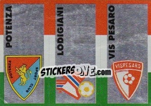 Sticker Scudetto Vis Pesaro - Calcioflash 1993 n. SC56 - Euroflash