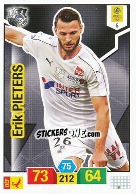 Sticker Erik Pieters - FOOT 2019-2020. Adrenalyn XL n. 5 - Panini