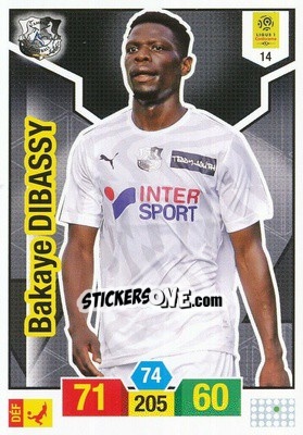 Sticker Bakaye Dibassy - FOOT 2019-2020. Adrenalyn XL n. 14 - Panini