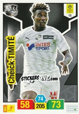 Sticker Cheick Timite - FOOT 2019-2020. Adrenalyn XL n. 15 - Panini