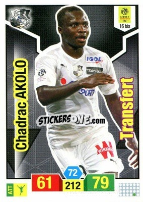 Sticker Chadrac Akolo - FOOT 2019-2020. Adrenalyn XL n. 16bis - Panini