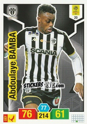 Sticker Abdoulaye Bamba - FOOT 2019-2020. Adrenalyn XL n. 20 - Panini