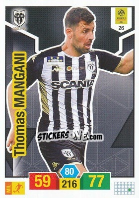 Sticker Thomas Mangani - FOOT 2019-2020. Adrenalyn XL n. 26 - Panini