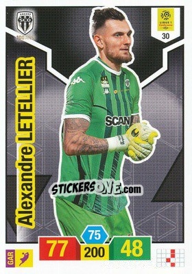 Sticker Alexandre Letellier - FOOT 2019-2020. Adrenalyn XL n. 30 - Panini