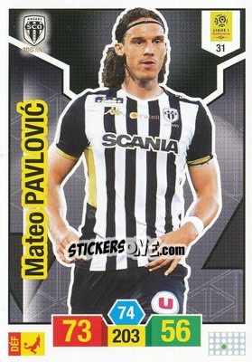 Sticker Mateo Pavlovic - FOOT 2019-2020. Adrenalyn XL n. 31 - Panini