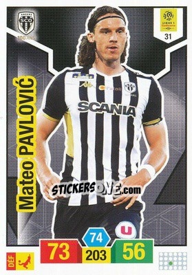 Sticker Mateo Pavlovic - FOOT 2019-2020. Adrenalyn XL - Panini