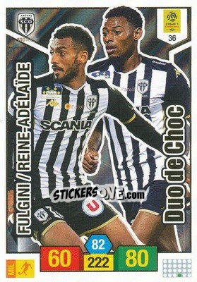 Cromo Angelo Fulgini / Jeff Reine-Adélaide - FOOT 2019-2020. Adrenalyn XL - Panini