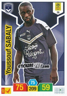 Sticker Youssouf Sabaly - FOOT 2019-2020. Adrenalyn XL n. 38 - Panini
