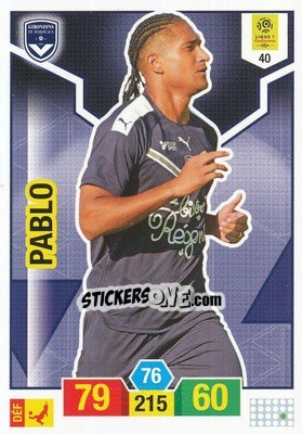 Sticker Pablo - FOOT 2019-2020. Adrenalyn XL n. 40 - Panini