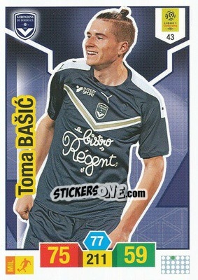 Sticker Toma Bašic - FOOT 2019-2020. Adrenalyn XL n. 43 - Panini