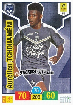 Sticker Aurélien Tchouaméni - FOOT 2019-2020. Adrenalyn XL n. 51 - Panini
