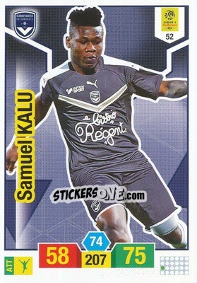Sticker Samuel Kalu - FOOT 2019-2020. Adrenalyn XL n. 52 - Panini