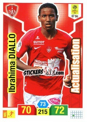 Sticker Ibrahima Diallo - FOOT 2019-2020. Adrenalyn XL - Panini