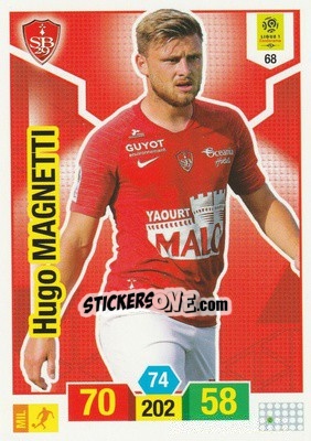 Sticker Hugo Magnetti - FOOT 2019-2020. Adrenalyn XL n. 68 - Panini