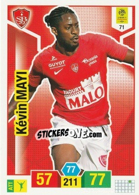 Cromo Kévin Mayi - FOOT 2019-2020. Adrenalyn XL n. 71 - Panini