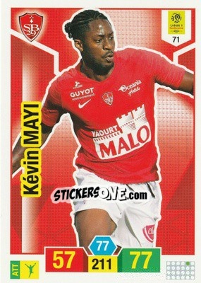 Sticker Kévin Mayi - FOOT 2019-2020. Adrenalyn XL - Panini