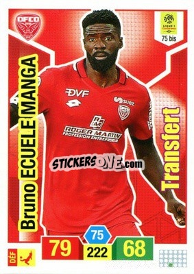 Figurina Bruno Ecuele Manga - FOOT 2019-2020. Adrenalyn XL n. 75bis - Panini
