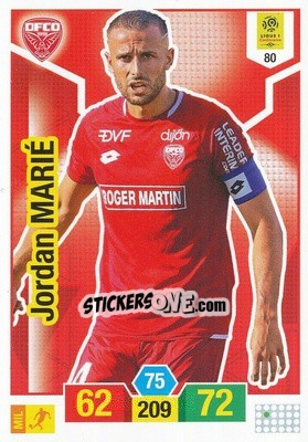 Sticker Jordan Marié - FOOT 2019-2020. Adrenalyn XL n. 80 - Panini