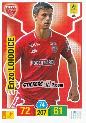 Sticker Enzo Loiodice - FOOT 2019-2020. Adrenalyn XL n. 86 - Panini