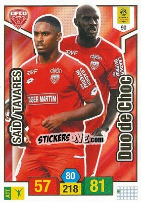 Sticker Wesley Saïd / Júlio Tavares - FOOT 2019-2020. Adrenalyn XL n. 90 - Panini