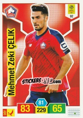 Cromo Zeki Çelik - FOOT 2019-2020. Adrenalyn XL - Panini