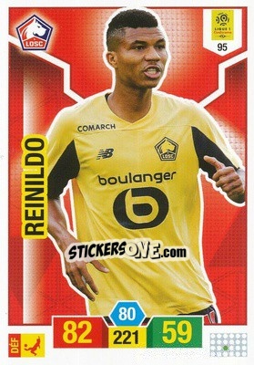Sticker Reinildo Mandava - FOOT 2019-2020. Adrenalyn XL n. 95 - Panini