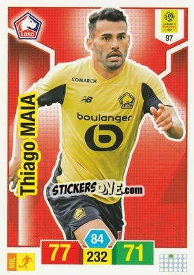 Sticker Thiago Maia - FOOT 2019-2020. Adrenalyn XL n. 97 - Panini