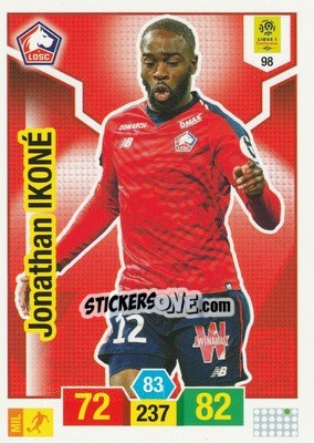 Figurina Jonathan Ikoné - FOOT 2019-2020. Adrenalyn XL - Panini