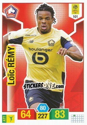 Sticker Loïc Rémy - FOOT 2019-2020. Adrenalyn XL - Panini